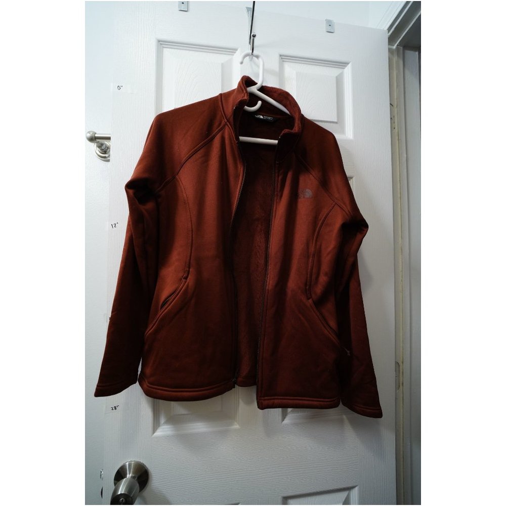 The North Face Womens maroon zip jacket